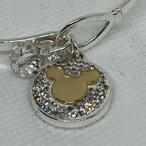 Disney Silver Bangle Bracelet Mickey Mouse - Picture 2 of 4